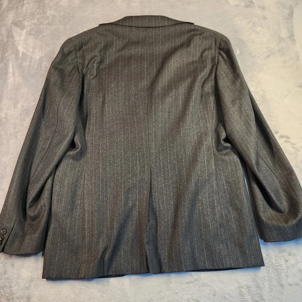 Tonello Men Blazer Jacket IT 56 US 46 Wool Cashmere Pinstripe Made in Italy